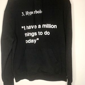 Virgil Abloh X MCA Hyperbole Black Hoodie